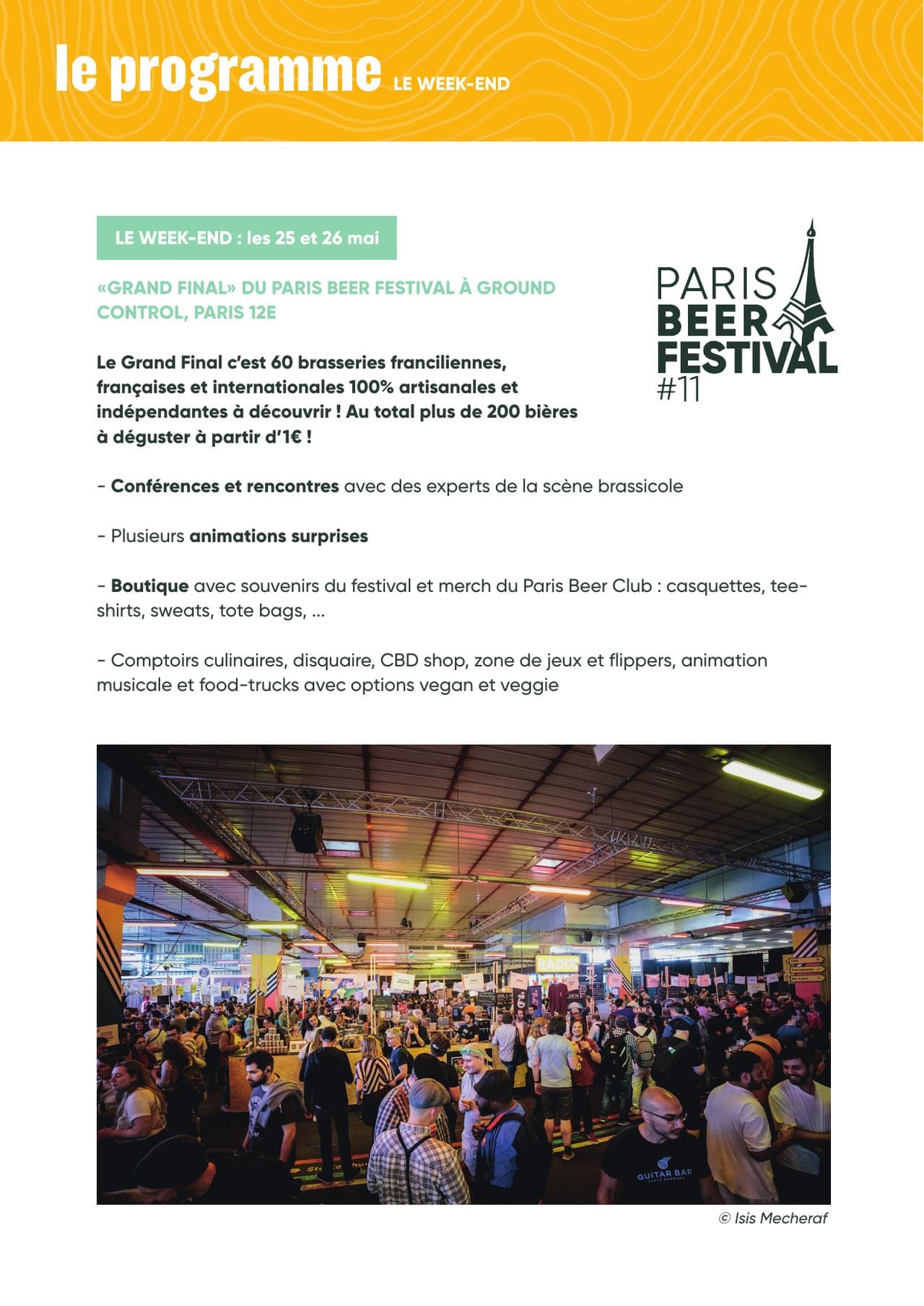 Le Paris Beer Festival revient pour sa 11e édition, du 20 au 26 mai 2024