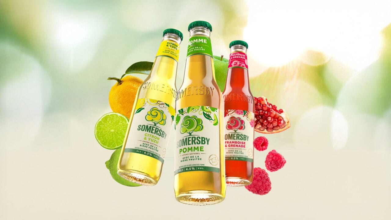 Brasseries Kronenbourg lance Somersby, une nouvelle gamme de bières aromatisées avec trois parfums inédits en France