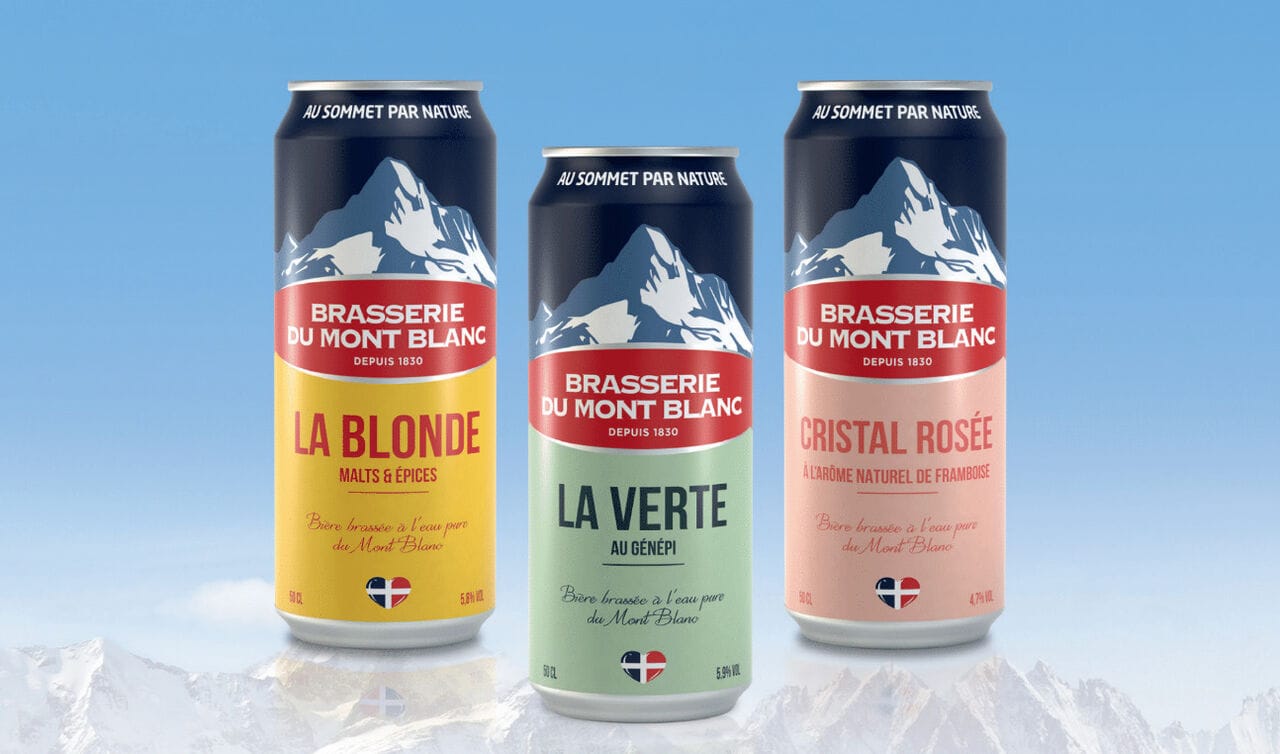 Brasserie du Mont Blanc : au sommet par nature, maintenant en canette 50cl !