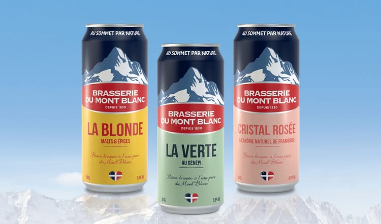 Brasserie du Mont Blanc : au sommet par nature, maintenant en canette 50cl !